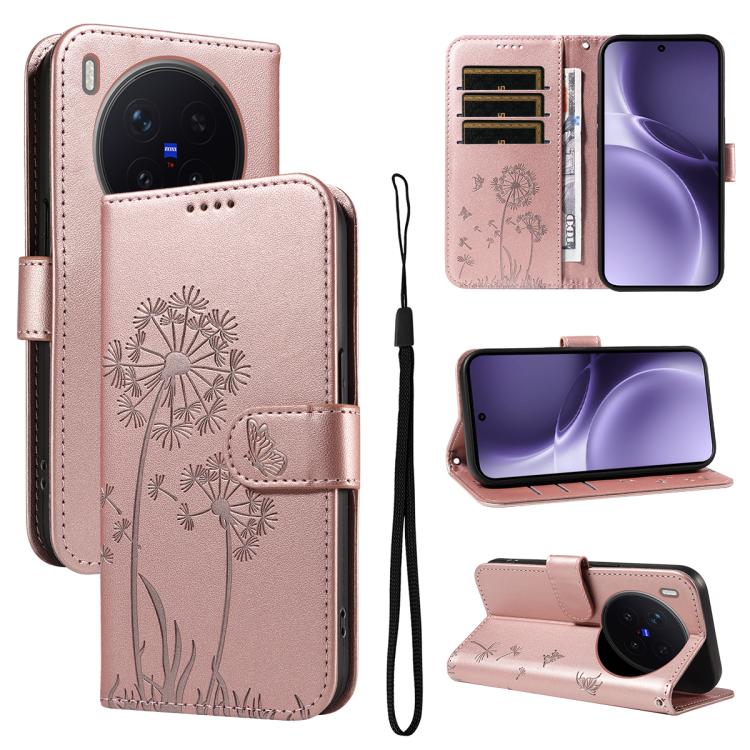 For vivo X300 Pro Dandelion Embossed Pattern Flip Leather Phone Case(Rose Gold)
For vivo X300 Pro Dandelion Embossed Pattern Flip Leather Phone Case(Rose Gold)