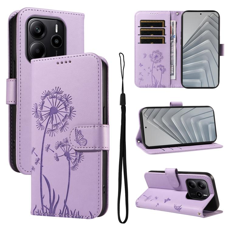 For Redmi Note 14 4G 163.25mm Dandelion Embossed Pattern Flip Leather Phone Case(Purple)
For Redmi Note 14 4G 163.25mm Dandelion Embossed Pattern Flip Leather Phone Case(Purple)