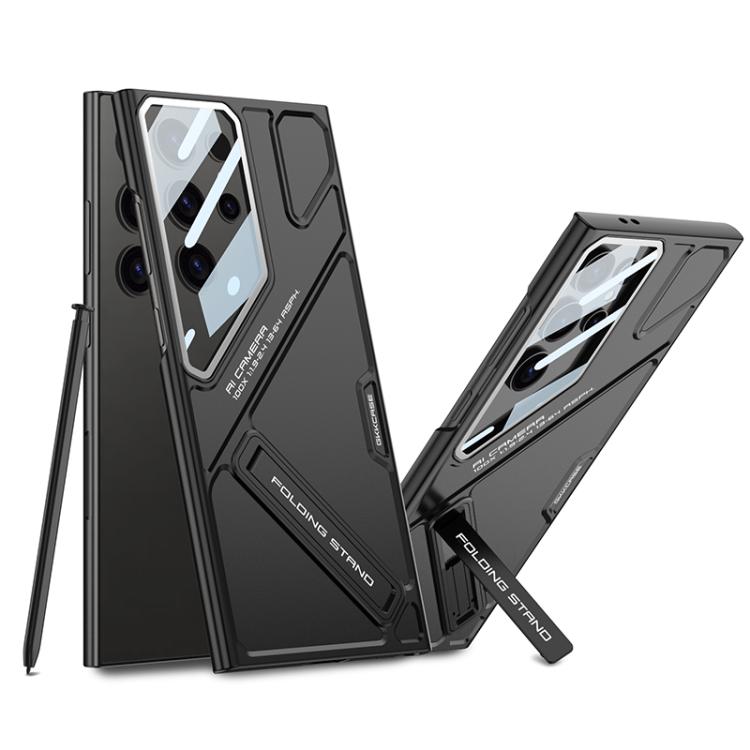 For Samsung Galaxy S23 Ultra 5G GKK Mech Style Ultra-thin Folding Holder Phone Case, Not Included Pen(Black)
For Samsung Galaxy S23 Ultra 5G GKK Mech Style Ultra-thin Folding Holder Phone Case, Not Included Pen(Black)