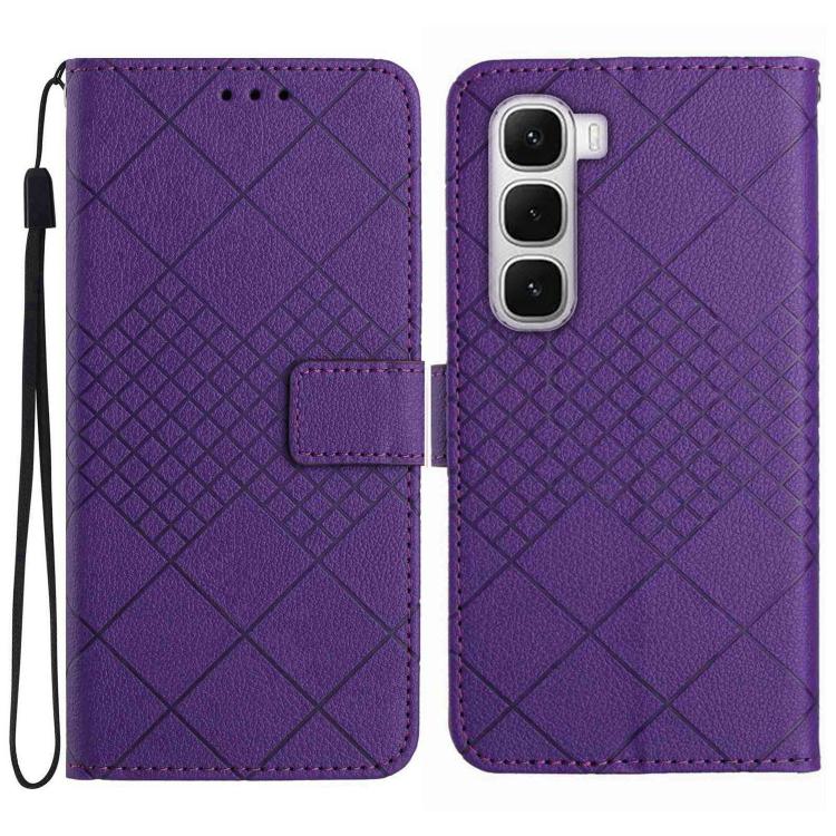 For Infinix Hot 60 4G / 60i 4G Rhombic Grid Texture Leather Phone Case(Purple)
For Infinix Hot 60 4G / 60i 4G Rhombic Grid Texture Leather Phone Case(Purple)