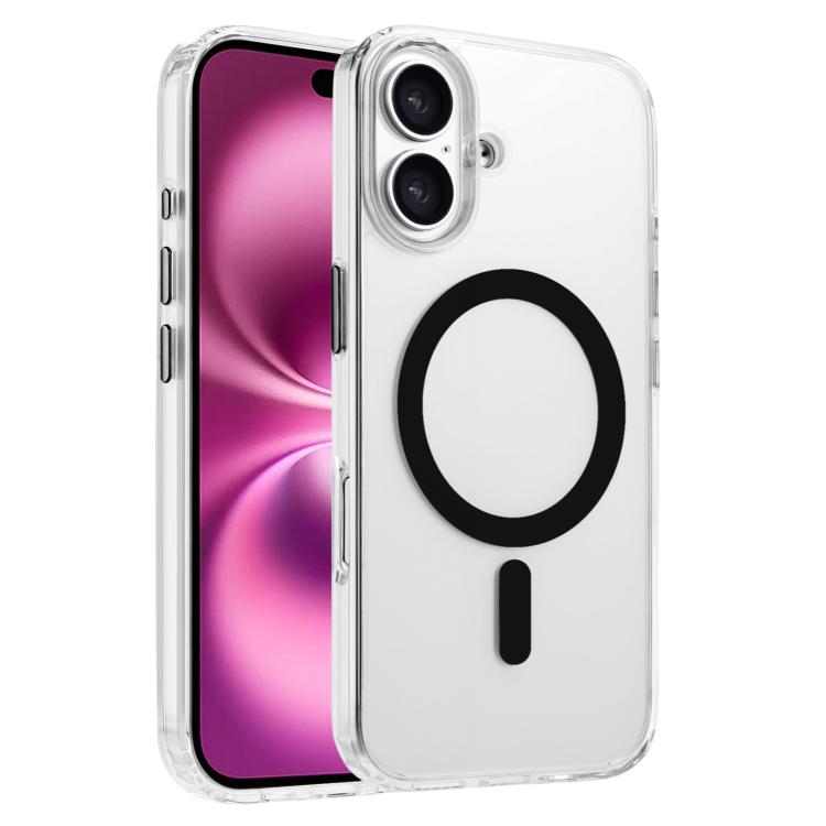 For iPhone 16 Plus High Transparency TPU Hybrid PC MagSafe Magnetic Phone Case(Black)
For iPhone 16 Plus High Transparency TPU Hybrid PC MagSafe Magnetic Phone Case(Black)