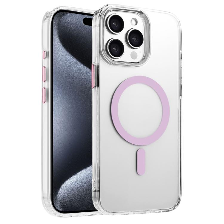 For iPhone 15 Pro Max High Transparency TPU Hybrid PC MagSafe Magnetic Phone Case(Pink)
For iPhone 15 Pro Max High Transparency TPU Hybrid PC MagSafe Magnetic Phone Case(Pink)