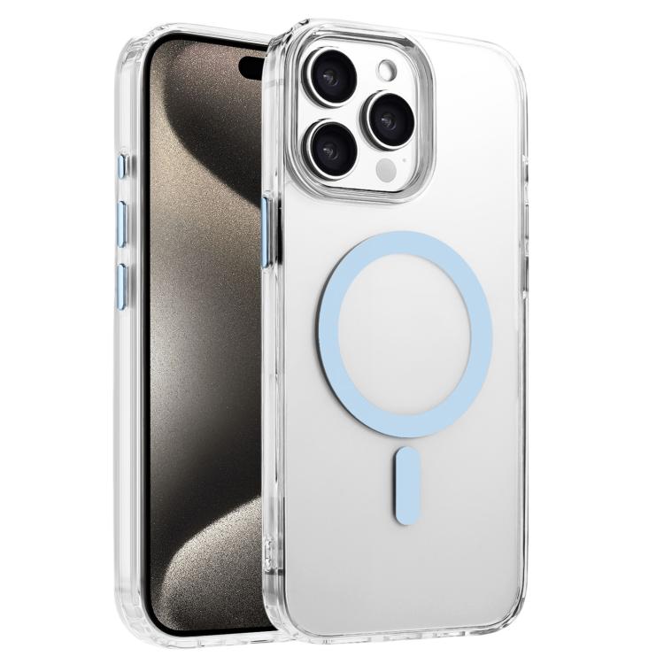For iPhone 15 Pro High Transparency TPU Hybrid PC MagSafe Magnetic Phone Case(Sky Blue)
For iPhone 15 Pro High Transparency TPU Hybrid PC MagSafe Magnetic Phone Case(Sky Blue)