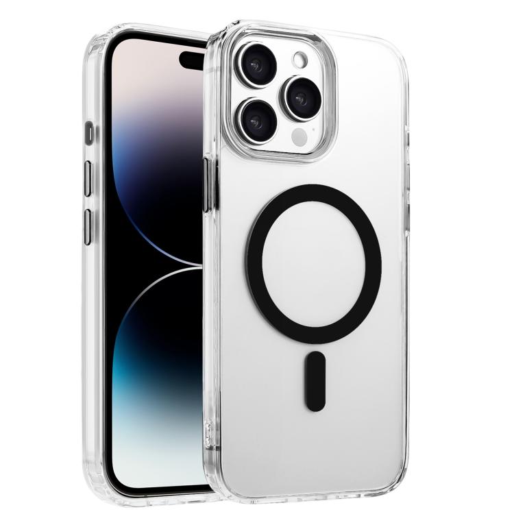 For iPhone 14 Pro High Transparency TPU Hybrid PC MagSafe Magnetic Phone Case(Black)
For iPhone 14 Pro High Transparency TPU Hybrid PC MagSafe Magnetic Phone Case(Black)