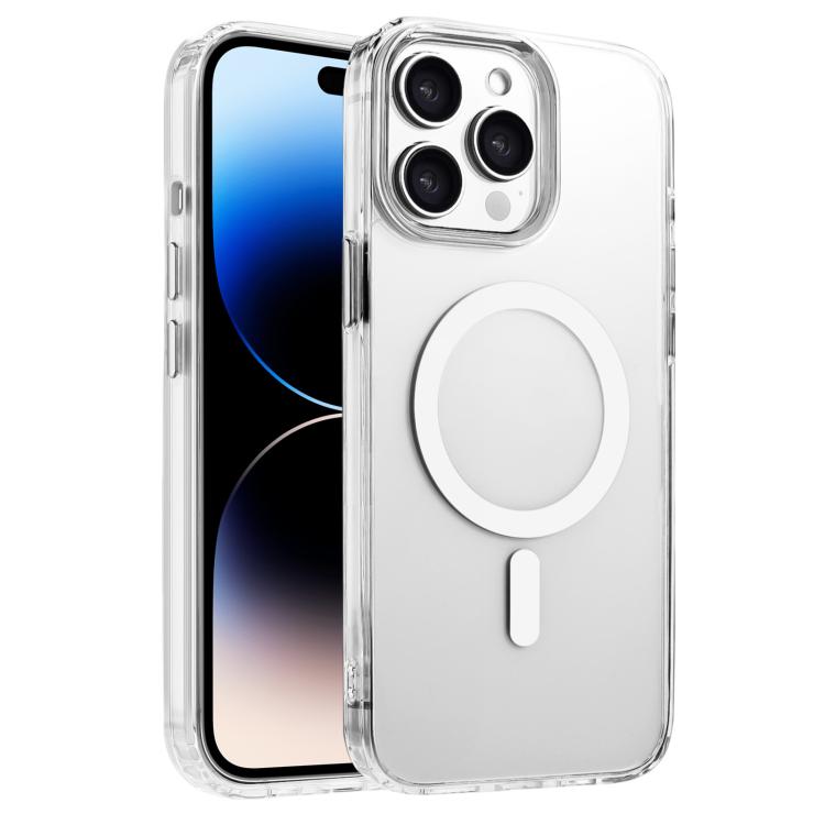 For iPhone 14 Pro Max High Transparency TPU Hybrid PC MagSafe Magnetic Phone Case(White)
For iPhone 14 Pro Max High Transparency TPU Hybrid PC MagSafe Magnetic Phone Case(White)