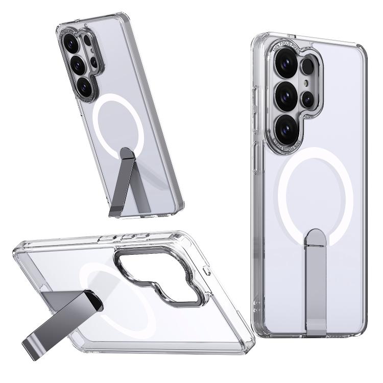 For Samsung Galaxy S26 Ultra 5G Star Shine Series TPU + PC MagSafe Phone Case with Fold Holder(Transparent)
For Samsung Galaxy S26 Ultra 5G Star Shine Series TPU + PC MagSafe Phone Case with Fold Holder(Transparent)