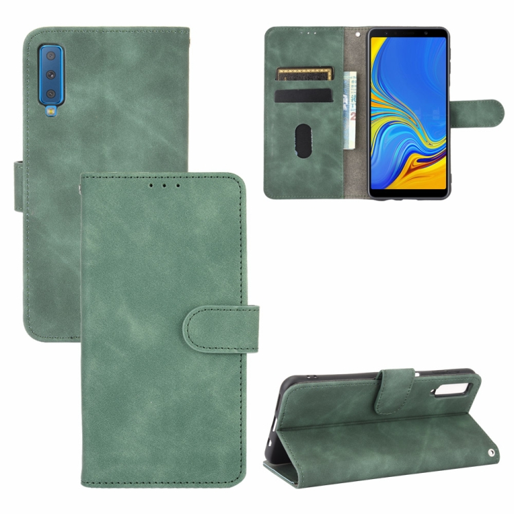 For Samsung Galaxy A7 (2018) Solid Color Skin Feel Magnetic Buckle Horizontal Flip Calf Texture PU Leather Case with Holder & Card Slots & Wallet(Green)
For Samsung Galaxy A7 (2018) Solid Color Skin Feel Magnetic Buckle Horizontal Flip Calf Texture PU Leather Case with Holder & Card Slots & Wallet(Green)