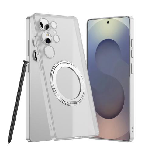 For Samsung Galaxy S23 Ultra 5G Frosted Skin-feel Magnetic Rotating Holder Phone Case, Not Included Pen(Silver)
For Samsung Galaxy S23 Ultra 5G Frosted Skin-feel Magnetic Rotating Holder Phone Case, Not Included Pen(Silver)