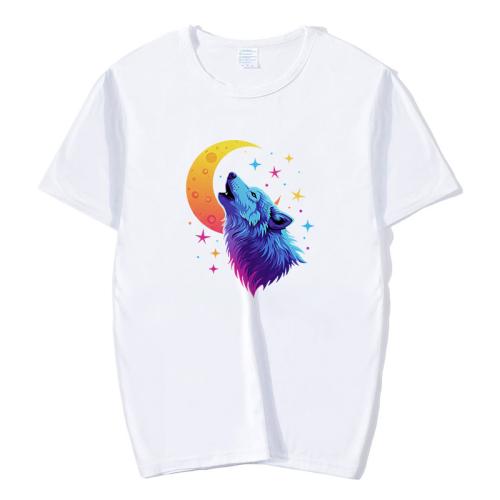 Moon Wolf Printed Round Neck Modal Short Sleeve T-shirt Print On Your Demand, Size:S(White)
Moon Wolf Printed Round Neck Modal Short Sleeve T-shirt Print On Your Demand, Size:S(White)