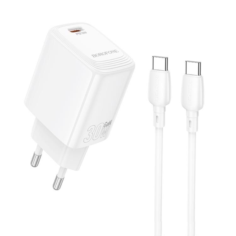 Borofone BN28 Fuente Single Port PD30W Charger With 1m Type-C to Type-C Cable, Plug Type:EU Plug(White)
Borofone BN28 Fuente Single Port PD30W Charger With 1m Type-C to Type-C Cable, Plug Type:EU Plug(White)