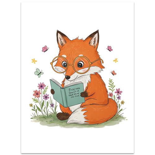 Reading Fox Frameless Canvas Decorative Painting Print On Your Demand, Size:13x18cm
Reading Fox Frameless Canvas Decorative Painting Print On Your Demand, Size:13x18cm