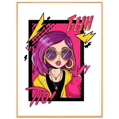 Purple Hair Girl Decorative Painting with Aluminum Alloy Frame Print On Your Demand, Size:15x20cm
Purple Hair Girl Decorative Painting with Aluminum Alloy Frame Print On Your Demand, Size:15x20cm