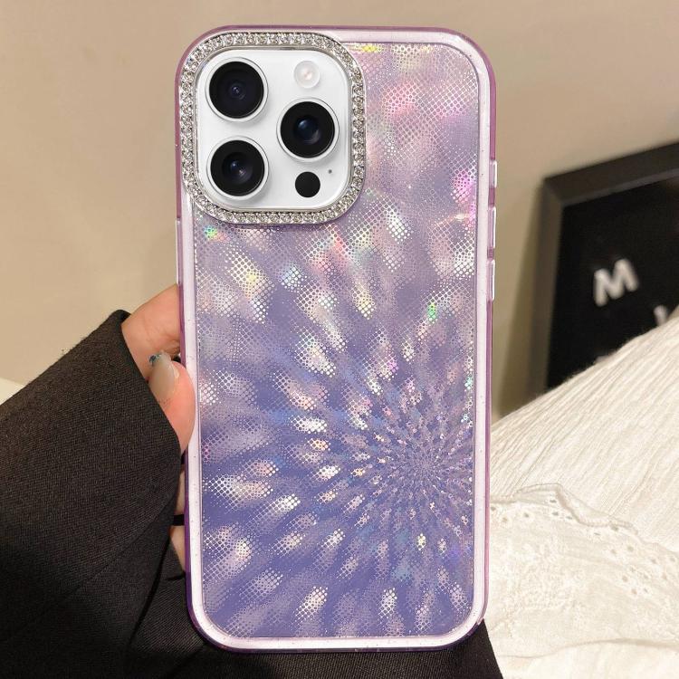For iPhone 15 Pro Diamond Lens Frame Glare PC Hybrid TPU Phone Case(Dark Purple)
For iPhone 15 Pro Diamond Lens Frame Glare PC Hybrid TPU Phone Case(Dark Purple)