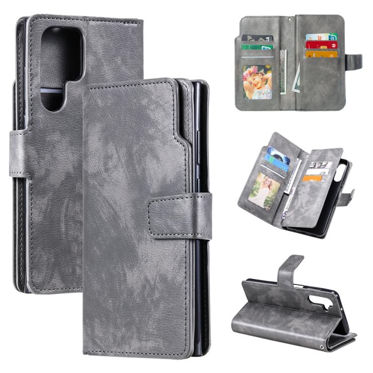 For Samsung Galaxy S25 Ultra 5G Tri-Fold 9-Card Wallets Leather Phone Case(Grey)
For Samsung Galaxy S25 Ultra 5G Tri-Fold 9-Card Wallets Leather Phone Case(Grey)