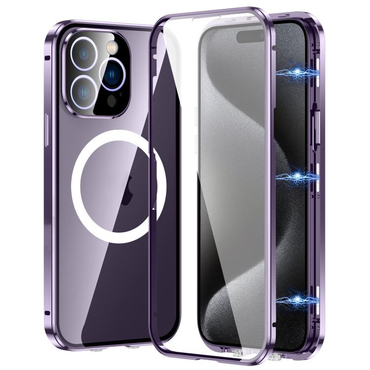 For iPhone 15 Pro Max 360 Full Body Magnetic Frosted MagSafe Phone Case(Purple)
For iPhone 15 Pro Max 360 Full Body Magnetic Frosted MagSafe Phone Case(Purple)