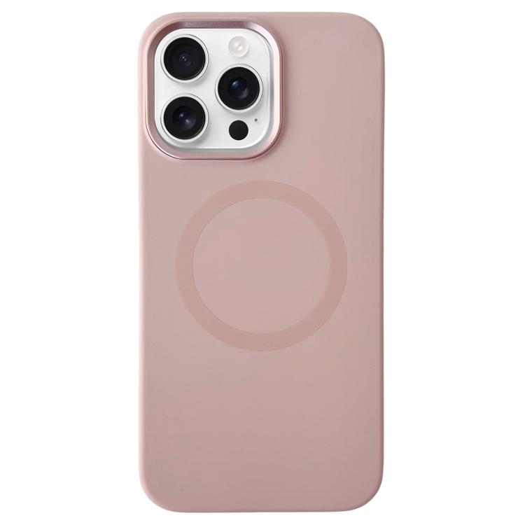 For iPhone 15 Pro Metal Frame Liquid Silicone MagSafe Phone Case(Cherry Blossom Pink)
For iPhone 15 Pro Metal Frame Liquid Silicone MagSafe Phone Case(Cherry Blossom Pink)