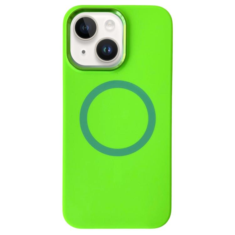For iPhone 15 Plus / 14 Plus Metal Frame Liquid Silicone MagSafe Phone Case(Fluorescent Green)
For iPhone 15 Plus / 14 Plus Metal Frame Liquid Silicone MagSafe Phone Case(Fluorescent Green)