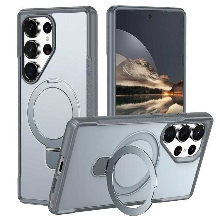 For Samsung Galaxy S25 Ultra 5G Skin Feel Magnetic Holder MagSafe Phone Case(Grey)
For Samsung Galaxy S25 Ultra 5G Skin Feel Magnetic Holder MagSafe Phone Case(Grey)