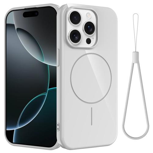 For iPhone 13 Pro Max Glossy TPU Shockproof MagSafe Phone Case with Lanyard(White)
For iPhone 13 Pro Max Glossy TPU Shockproof MagSafe Phone Case with Lanyard(White)