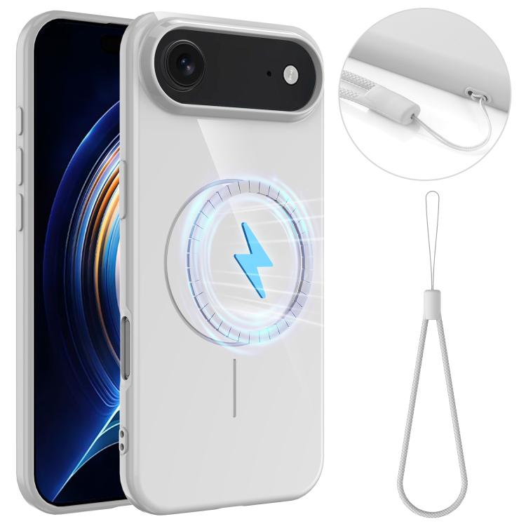 For iPhone 17 Air Glossy TPU Shockproof MagSafe Phone Case with Lanyard(White)
For iPhone 17 Air Glossy TPU Shockproof MagSafe Phone Case with Lanyard(White)