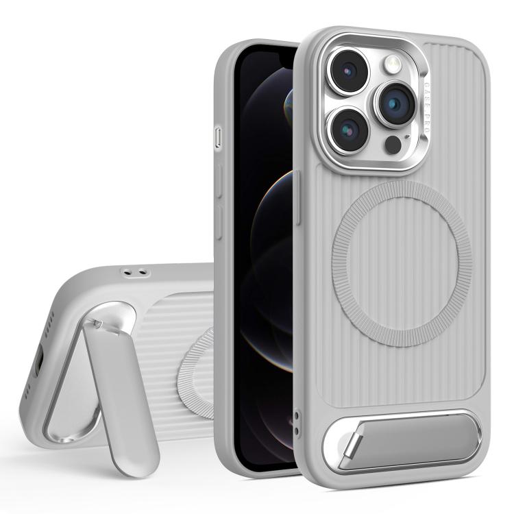 For iPhone 12 Pro Vertical Lines Invisible Flat Holder MagSafe Phone Case(Grey)
For iPhone 12 Pro Vertical Lines Invisible Flat Holder MagSafe Phone Case(Grey)