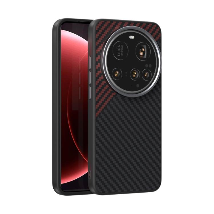 For Xiaomi 15 Ultra ABEEL C Carbon Fiber Series 6D Micro Relief MagSafe Phone Case(Black Red)
For Xiaomi 15 Ultra ABEEL C Carbon Fiber Series 6D Micro Relief MagSafe Phone Case(Black Red)