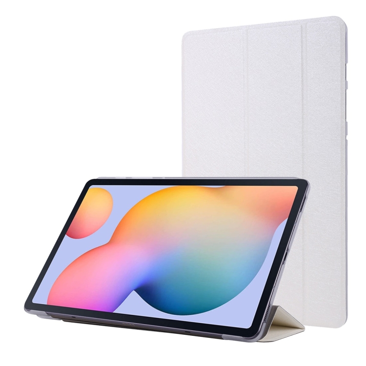 For Samsung Galaxy Tab S8 / Galaxy Tab S7 / T870 Silk Texture Three-fold Horizontal Flip Leather Case with Holder & Pen Slot(White)
For Samsung Galaxy Tab S8 / Galaxy Tab S7 / T870 Silk Texture Three-fold Horizontal Flip Leather Case with Holder & Pen Slot(White)