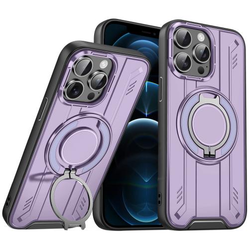 For iPhone 12 Pro Max Rotating Ring Holder Magnetic MagSafe Phone Case(Purple)
For iPhone 12 Pro Max Rotating Ring Holder Magnetic MagSafe Phone Case(Purple)