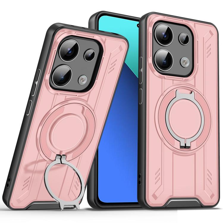 For Redmi Note 13 4G Rotating Ring Holder Magnetic MagSafe Phone Case(Pink)
For Redmi Note 13 4G Rotating Ring Holder Magnetic MagSafe Phone Case(Pink)