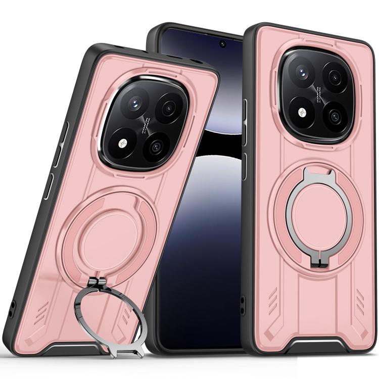 For Redmi Note 14 Pro 5G Rotating Ring Holder Magnetic MagSafe Phone Case(Pink)
For Redmi Note 14 Pro 5G Rotating Ring Holder Magnetic MagSafe Phone Case(Pink)