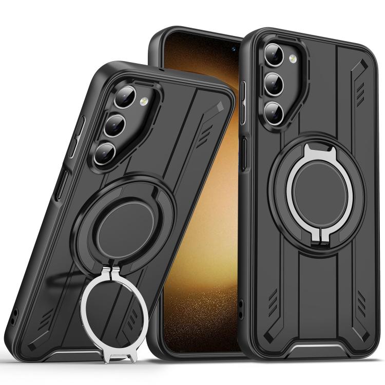 For Samsung Galaxy S23+ 5G Rotating Ring Holder Magnetic MagSafe Phone Case(Black)
For Samsung Galaxy S23+ 5G Rotating Ring Holder Magnetic MagSafe Phone Case(Black)