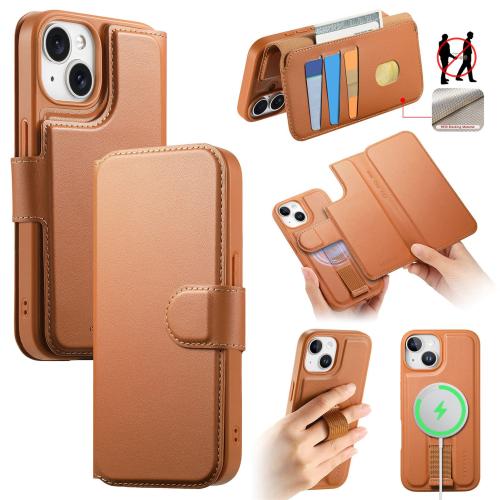 For iPhone 14 / 13 CaseNeo Finger Grip Strap MagSafe Leather Phone Case(Brown)
For iPhone 14 / 13 CaseNeo Finger Grip Strap MagSafe Leather Phone Case(Brown)