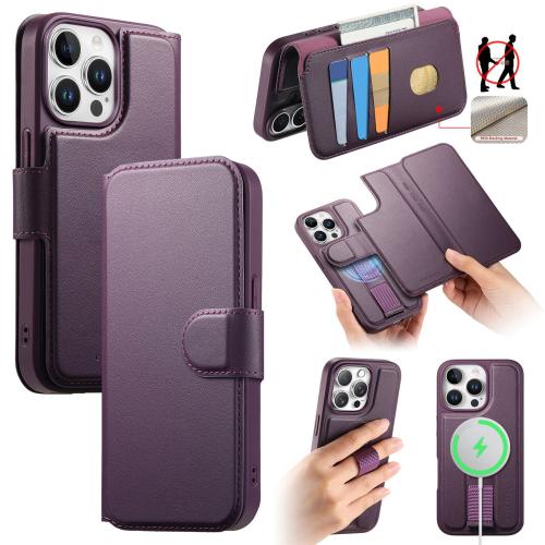 For iPhone 13 Pro Max CaseNeo Finger Grip Strap MagSafe Leather Phone Case(Purple)
For iPhone 13 Pro Max CaseNeo Finger Grip Strap MagSafe Leather Phone Case(Purple)