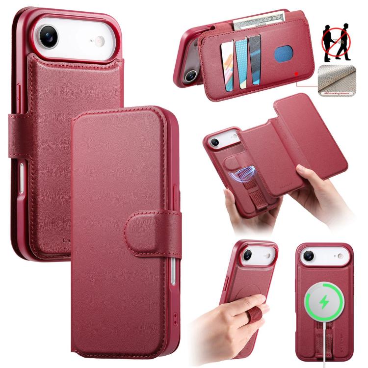 For iPhone Air CaseNeo Finger Grip Strap MagSafe Leather Phone Case(Red)
For iPhone Air CaseNeo Finger Grip Strap MagSafe Leather Phone Case(Red)