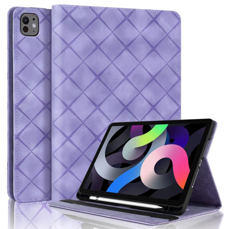 For iPad Air 11 2025 / 2024 Rhombus Embossed Leather Smart Tablet Case(Purple)
For iPad Air 11 2025 / 2024 Rhombus Embossed Leather Smart Tablet Case(Purple)