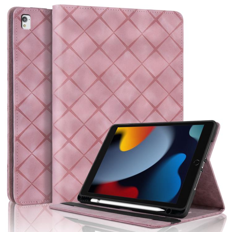 For iPad 10.2 2021 / Air 10.5 Rhombus Embossed Leather Smart Tablet Case(Pink)
For iPad 10.2 2021 / Air 10.5 Rhombus Embossed Leather Smart Tablet Case(Pink)