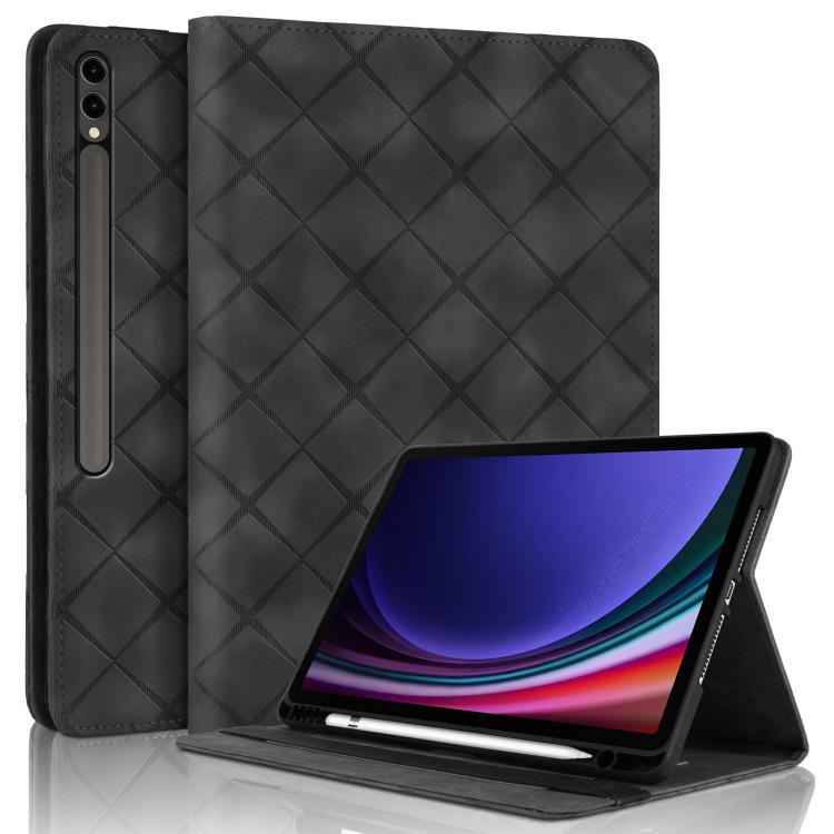 For Samsung Galaxy Tab S10+ / S9 FE+ Rhombus Embossing Leather Tablet Case(Black)
For Samsung Galaxy Tab S10+ / S9 FE+ Rhombus Embossing Leather Tablet Case(Black)