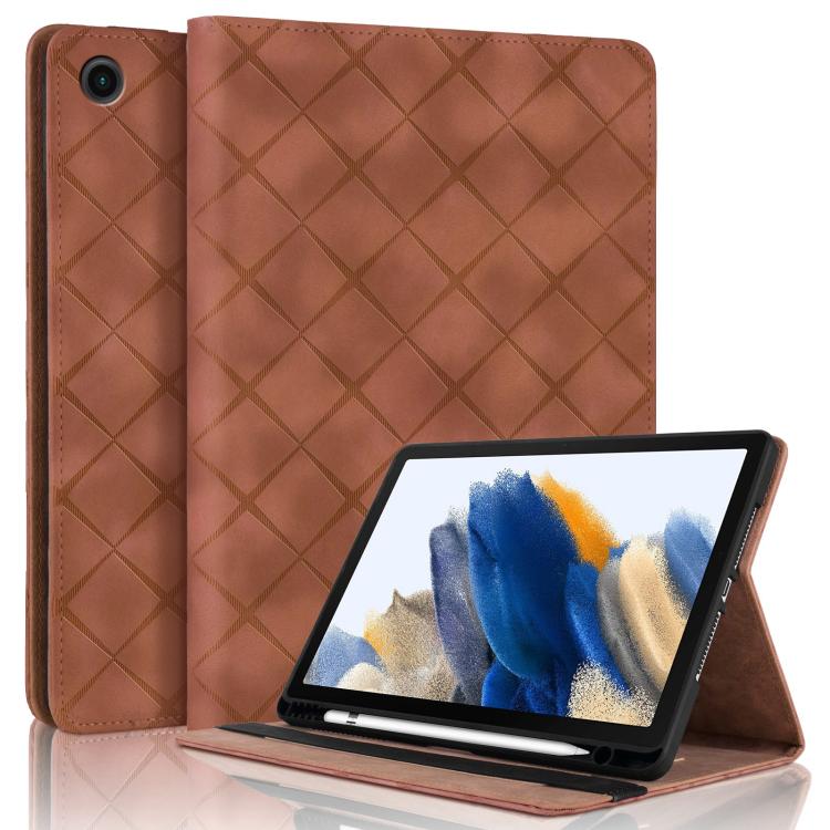 For Samsung Galaxy Tab A11 / A9 Rhombus Embossing Leather Tablet Case(Brown)
For Samsung Galaxy Tab A11 / A9 Rhombus Embossing Leather Tablet Case(Brown)