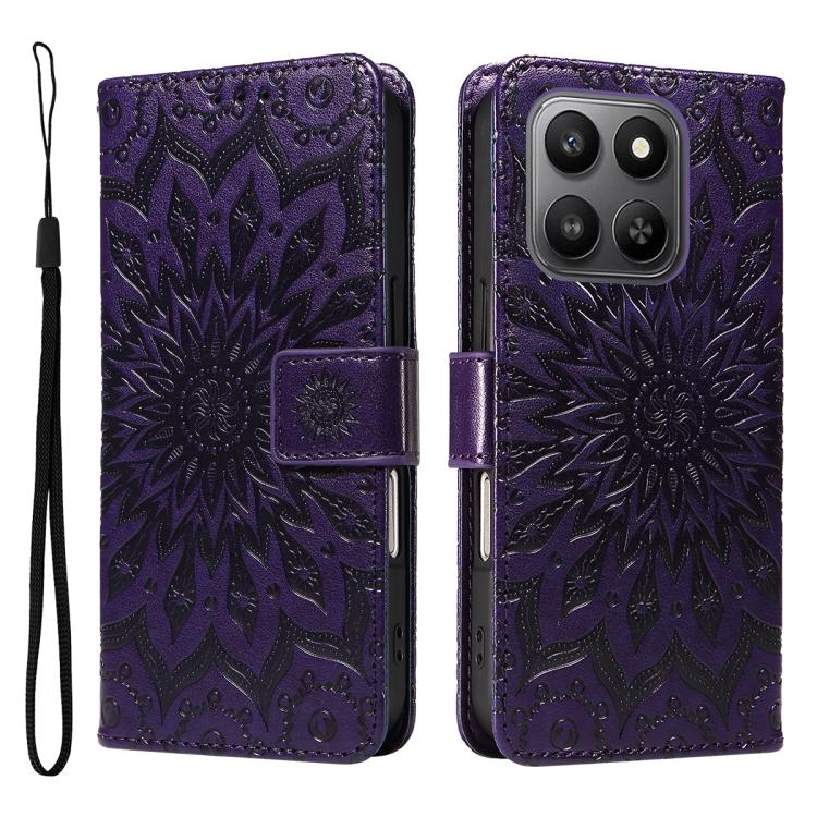 For Honor 400 Smart 5G Embossed Sunflower Pattern Flip Leather Phone Case(Purple)
For Honor 400 Smart 5G Embossed Sunflower Pattern Flip Leather Phone Case(Purple)