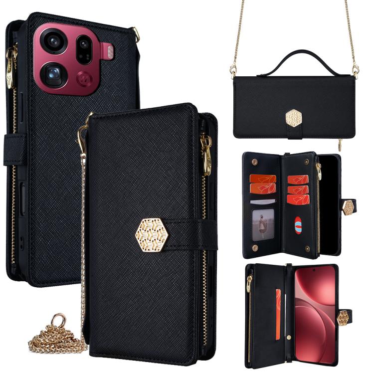 For OPPO Find X9 Pro 5G Crossbody Handle Cross Texture Leather Phone Case(Black)
For OPPO Find X9 Pro 5G Crossbody Handle Cross Texture Leather Phone Case(Black)