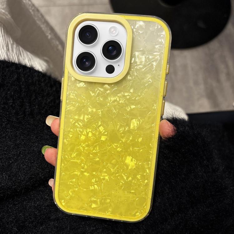 For iPhone 16 Pro PC Lens Ring Gradient Shell Texture 3 in 1 Phone Case(Yellow)
For iPhone 16 Pro PC Lens Ring Gradient Shell Texture 3 in 1 Phone Case(Yellow)