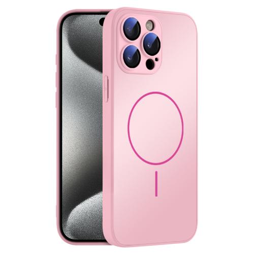 For iPhone 15 Pro Max Thin Circle MagSafe Skin-feel AG Glass Phone Case(Pink)
For iPhone 15 Pro Max Thin Circle MagSafe Skin-feel AG Glass Phone Case(Pink)
