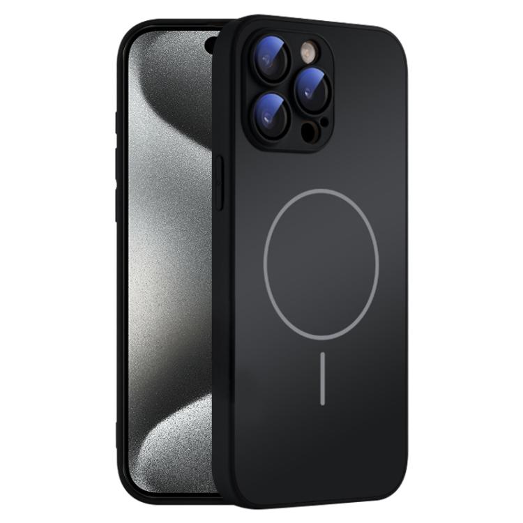 For iPhone 15 Pro Max Thin Circle MagSafe Skin-feel AG Glass Phone Case(Black)
For iPhone 15 Pro Max Thin Circle MagSafe Skin-feel AG Glass Phone Case(Black)