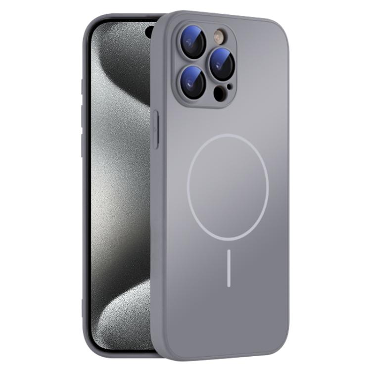 For iPhone 15 Pro Thin Circle MagSafe Skin-feel AG Glass Phone Case(Titanium Gray)
For iPhone 15 Pro Thin Circle MagSafe Skin-feel AG Glass Phone Case(Titanium Gray)