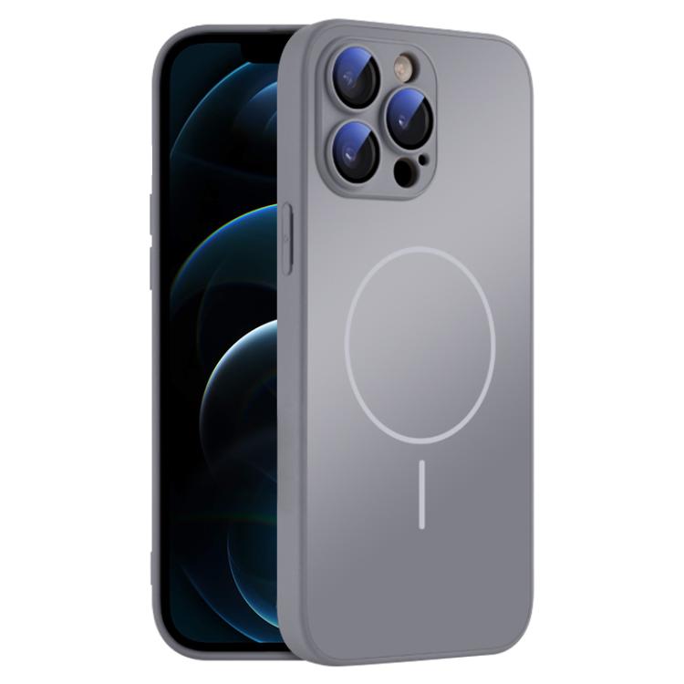 For iPhone 12 Pro Max Thin Circle MagSafe Skin-feel AG Glass Phone Case(Titanium Gray)
For iPhone 12 Pro Max Thin Circle MagSafe Skin-feel AG Glass Phone Case(Titanium Gray)
