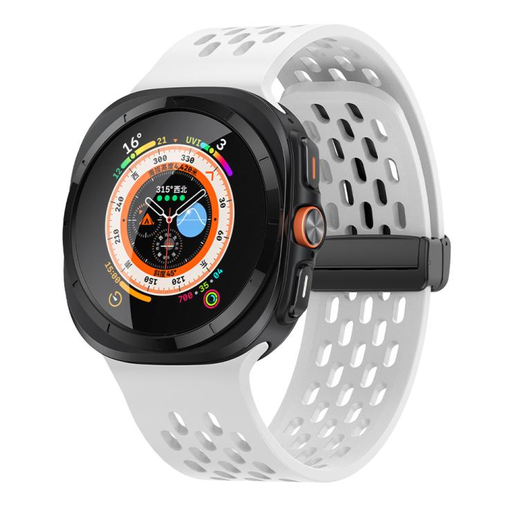 For Samsung Galaxy Watch Ultra 47mm Kalebol Porous Silicone Magnetic Watch Band(White)
For Samsung Galaxy Watch Ultra 47mm Kalebol Porous Silicone Magnetic Watch Band(White)