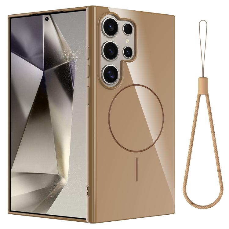 For Samsung Galaxy S23 Ultra 5G Glossy TPU Shockproof MagSafe Phone Case with Lanyard(Gold)
For Samsung Galaxy S23 Ultra 5G Glossy TPU Shockproof MagSafe Phone Case with Lanyard(Gold)