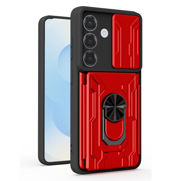 For Samsung Galaxy S26 5G Sliding Camshield TPU+PC Phone Case with Card Slot(Red)
For Samsung Galaxy S26 5G Sliding Camshield TPU+PC Phone Case with Card Slot(Red)