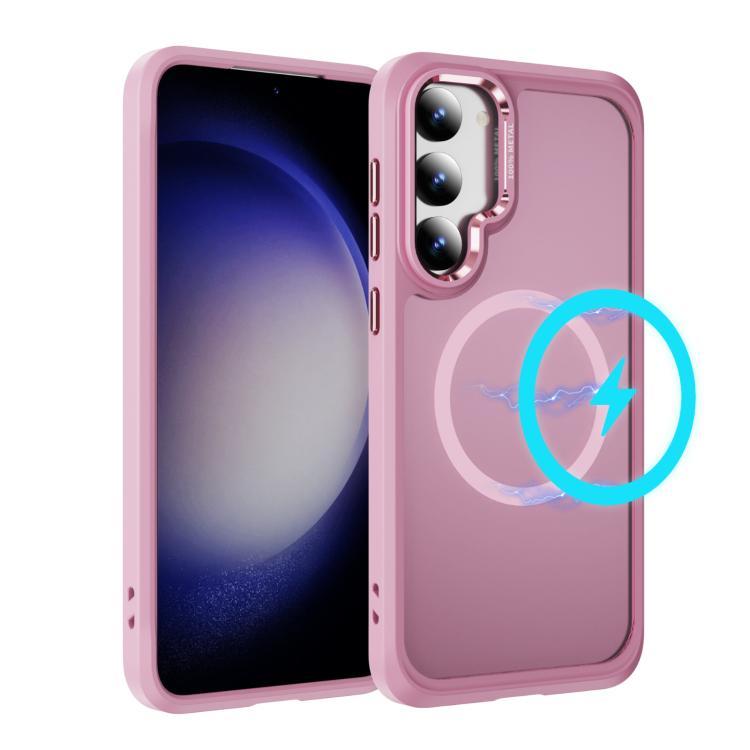 For Samsung Galaxy S23 5G Hardware Lens Protection MagSafe Magnetic PC Hybrid TPU Phone Case(Pink)
For Samsung Galaxy S23 5G Hardware Lens Protection MagSafe Magnetic PC Hybrid TPU Phone Case(Pink)