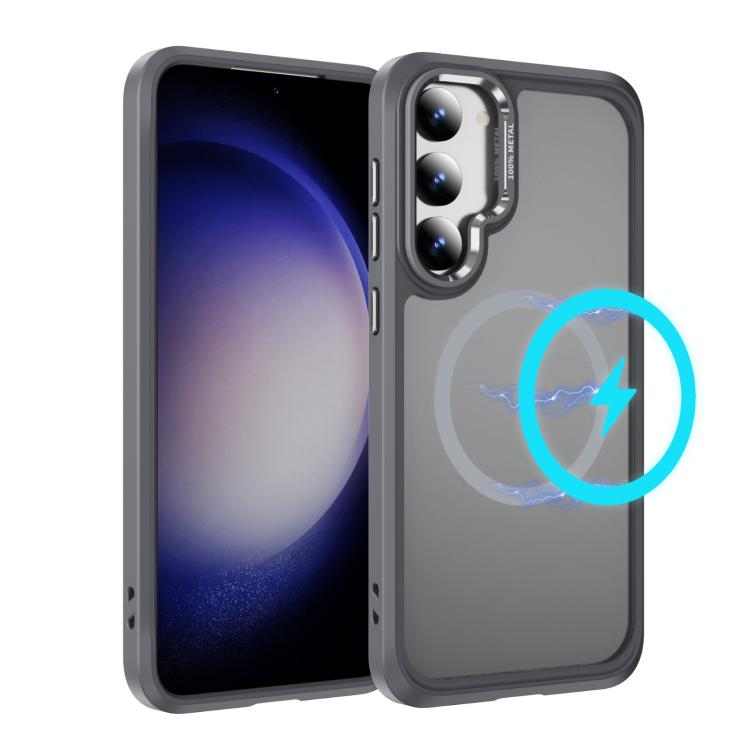 For Samsung Galaxy S23+ 5G Hardware Lens Protection MagSafe Magnetic PC Hybrid TPU Phone Case(Grey)
For Samsung Galaxy S23+ 5G Hardware Lens Protection MagSafe Magnetic PC Hybrid TPU Phone Case(Grey)